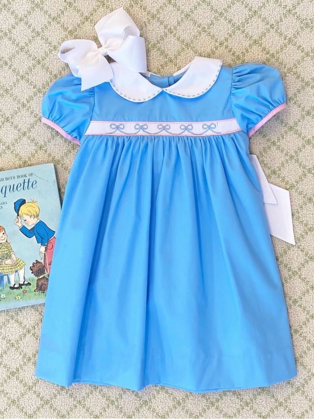 FIRM PRICE- no offers please. Brand New TBBC Brookline Blue Girls' Dress.